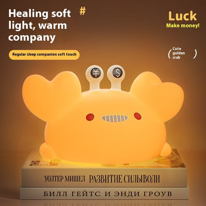 Gold Clamp Crab Night Lamp